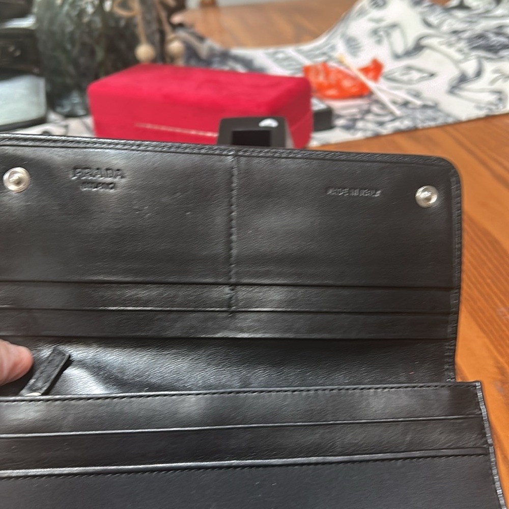 Prada Black Vinyl Long Wallet - Picture 8 of 11